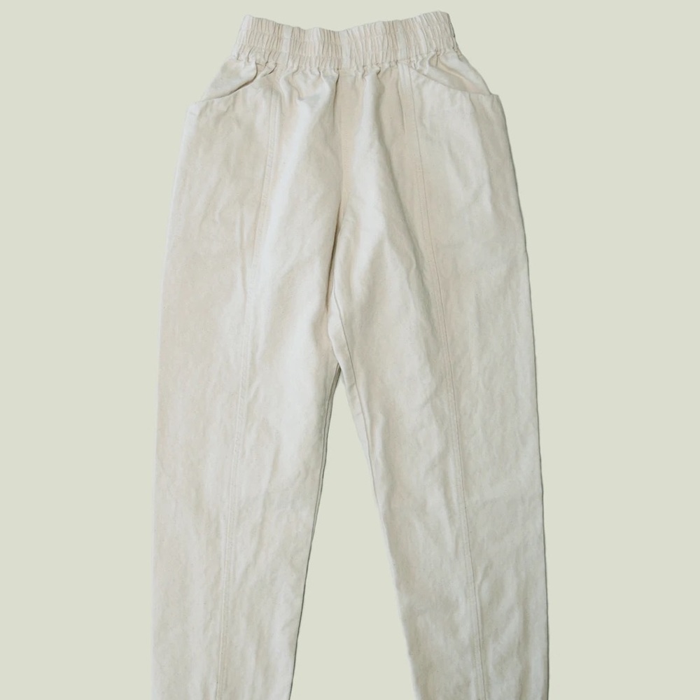 Clyde Work Pants in Cotton Canvas, Natural 2T
